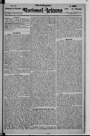 Nationalzeitung vom 29.12.1869