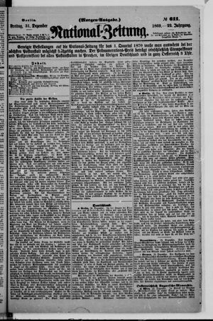 Nationalzeitung vom 31.12.1869