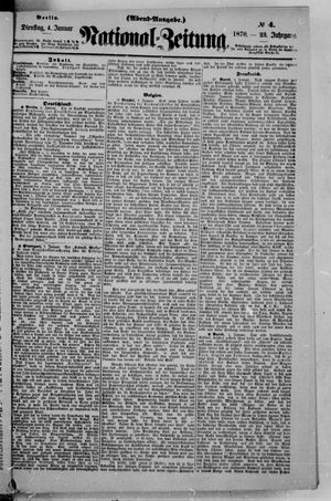 Nationalzeitung on Jan 4, 1870
