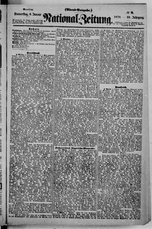 Nationalzeitung on Jan 6, 1870
