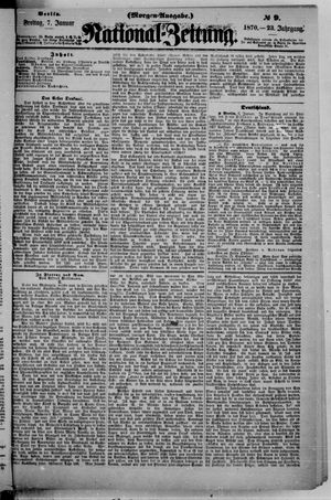 Nationalzeitung vom 07.01.1870