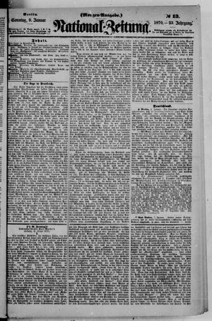 Nationalzeitung vom 09.01.1870