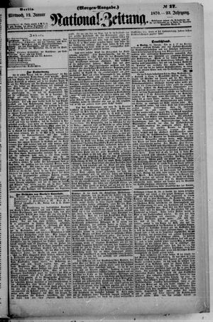 Nationalzeitung on Jan 12, 1870