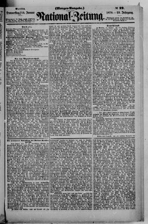 Nationalzeitung on Jan 13, 1870