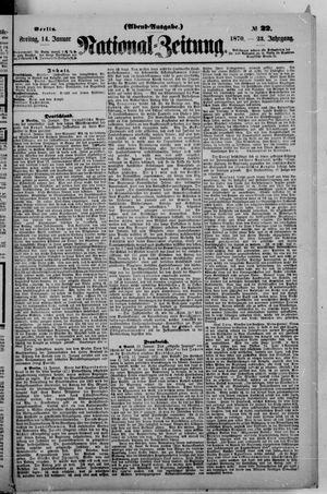 Nationalzeitung vom 14.01.1870