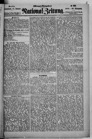Nationalzeitung vom 15.01.1870
