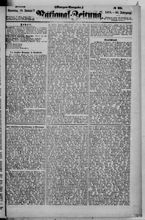 Nationalzeitung vom 16.01.1870