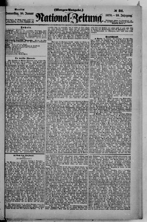 Nationalzeitung vom 20.01.1870
