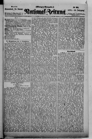 Nationalzeitung vom 22.01.1870
