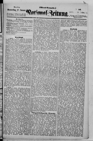 Nationalzeitung on Jan 27, 1870