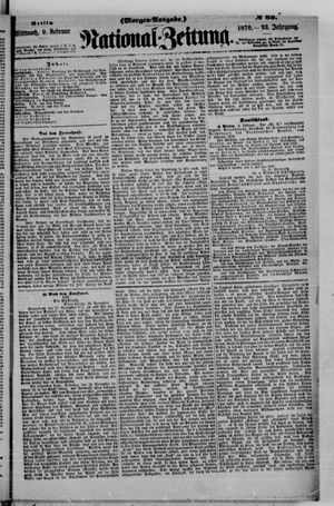 Nationalzeitung vom 09.02.1870