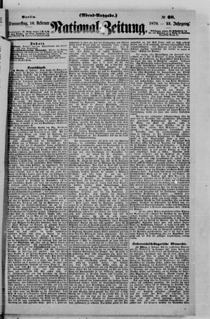 National-Zeitung on Feb 10, 1870