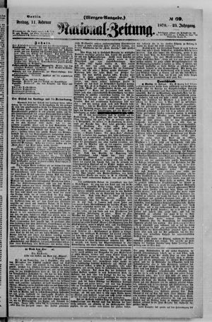Nationalzeitung on Feb 11, 1870