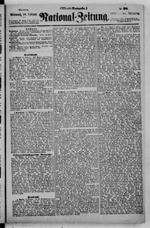Nationalzeitung on Feb 16, 1870