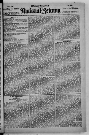 Nationalzeitung vom 17.02.1870