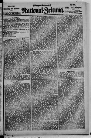 Nationalzeitung vom 20.02.1870
