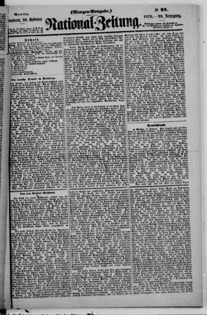 Nationalzeitung on Feb 26, 1870