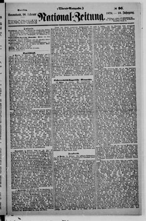 Nationalzeitung vom 26.02.1870