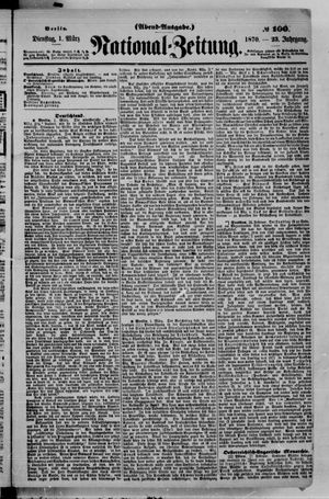 Nationalzeitung vom 01.03.1870