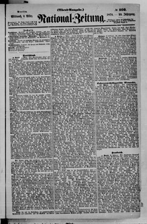 Nationalzeitung on Mar 2, 1870