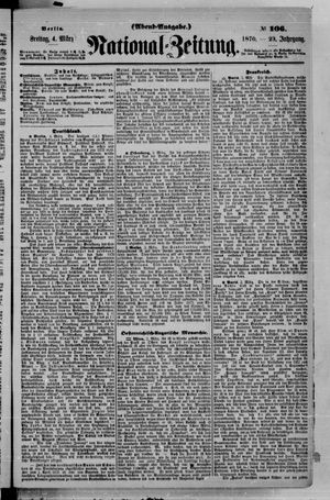 Nationalzeitung vom 04.03.1870