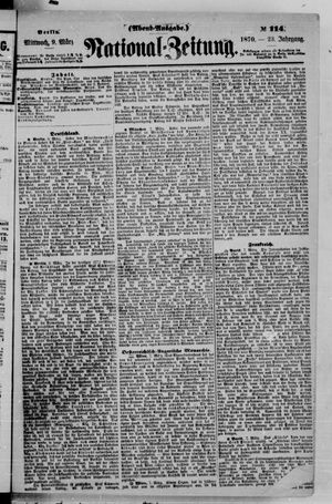 Nationalzeitung vom 09.03.1870