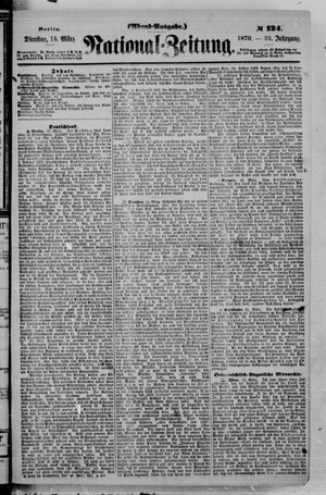 Nationalzeitung vom 15.03.1870
