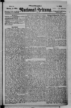 Nationalzeitung vom 21.03.1870