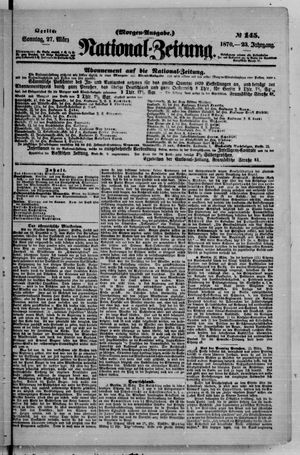 Nationalzeitung vom 27.03.1870