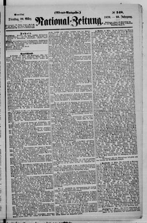 Nationalzeitung vom 29.03.1870