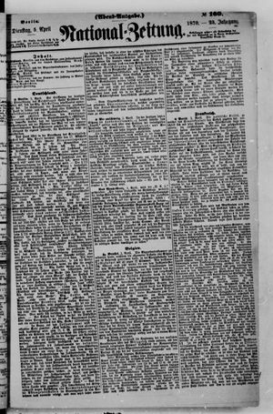 Nationalzeitung vom 05.04.1870