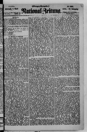 Nationalzeitung vom 06.04.1870