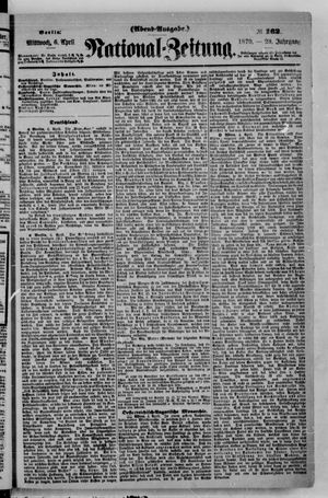 Nationalzeitung vom 06.04.1870