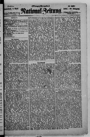 Nationalzeitung vom 09.04.1870