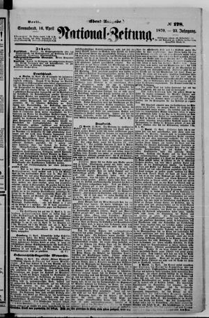 Nationalzeitung vom 16.04.1870
