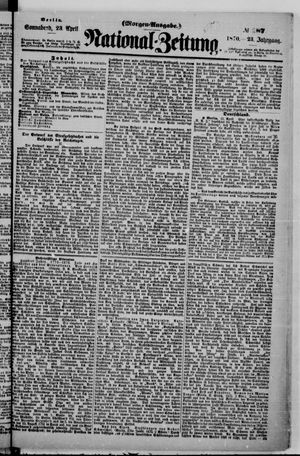 Nationalzeitung vom 23.04.1870
