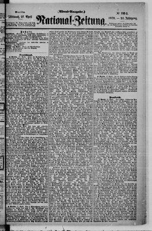 Nationalzeitung on Apr 27, 1870