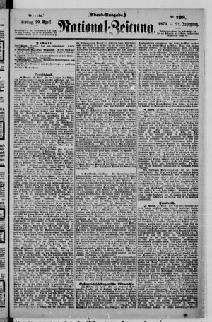 National-Zeitung vom 29.04.1870