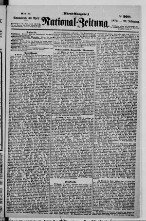 Nationalzeitung vom 30.04.1870