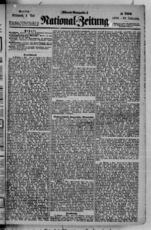 Nationalzeitung vom 04.05.1870