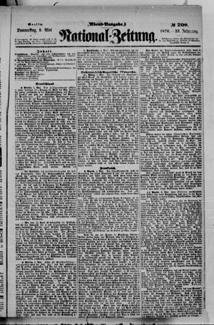 Nationalzeitung vom 05.05.1870