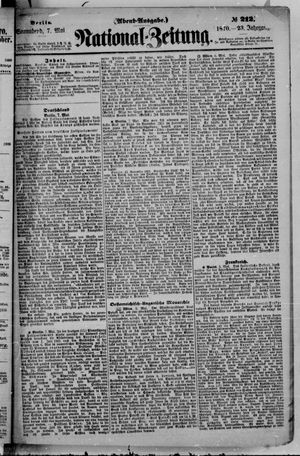 Nationalzeitung vom 07.05.1870