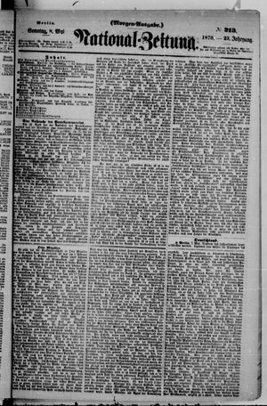 Nationalzeitung vom 08.05.1870