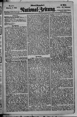 Nationalzeitung vom 09.05.1870