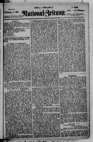 Nationalzeitung vom 11.05.1870