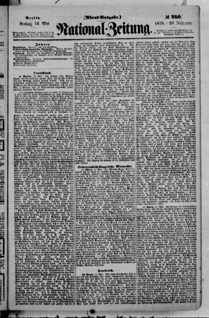 Nationalzeitung on May 13, 1870