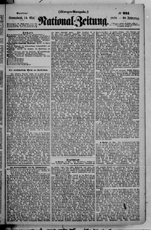 Nationalzeitung vom 14.05.1870