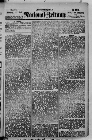 Nationalzeitung vom 17.05.1870