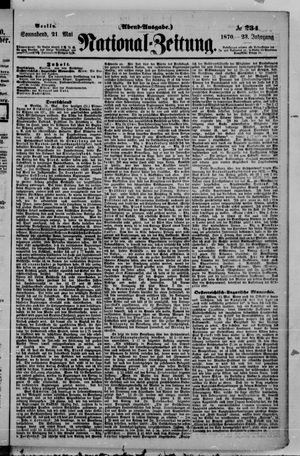 Nationalzeitung vom 21.05.1870