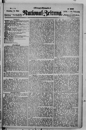 Nationalzeitung vom 24.05.1870